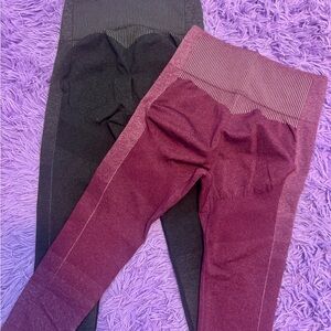 LOT of 2 Fabletics 7/8 leggings -  Medium